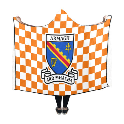 County Armagh Premium Chequered Hooded Blanket