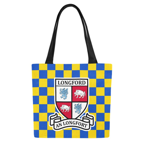 County Longford Chequered Canvas Tote Bag Set