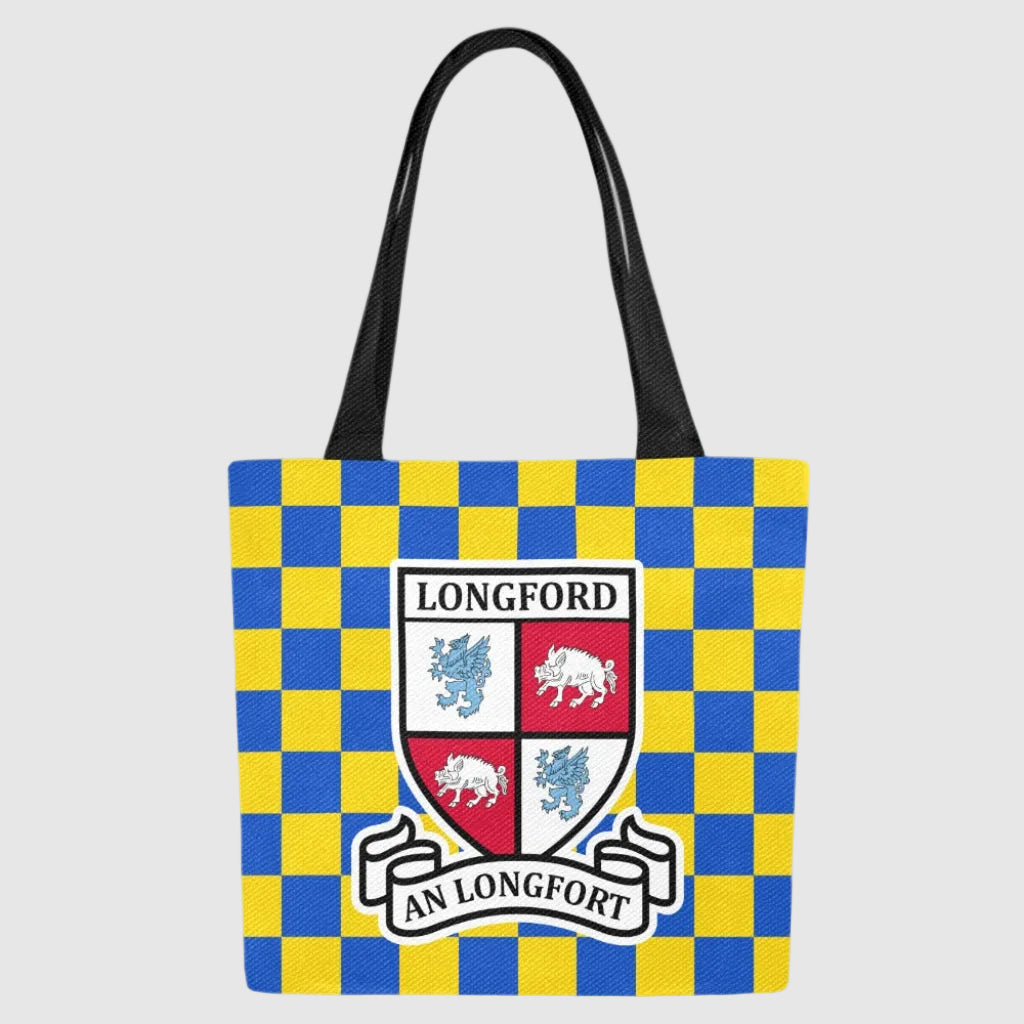 County Longford Chequered Canvas Tote Bag Set