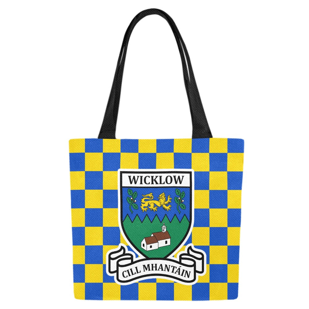 County Wicklow Chequered Canvas Tote Bag Set