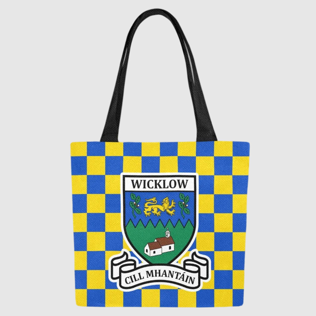 County Wicklow Chequered Canvas Tote Bag Set