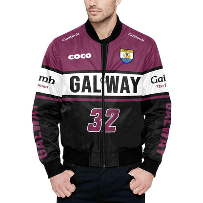 County Galway Vintage Quilted Bomber Jacket