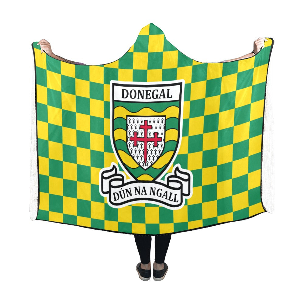 County Donegal Premium Chequered Hooded Blanket