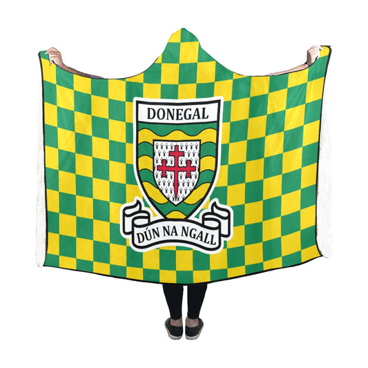 County Donegal Premium Chequered Hooded Blanket