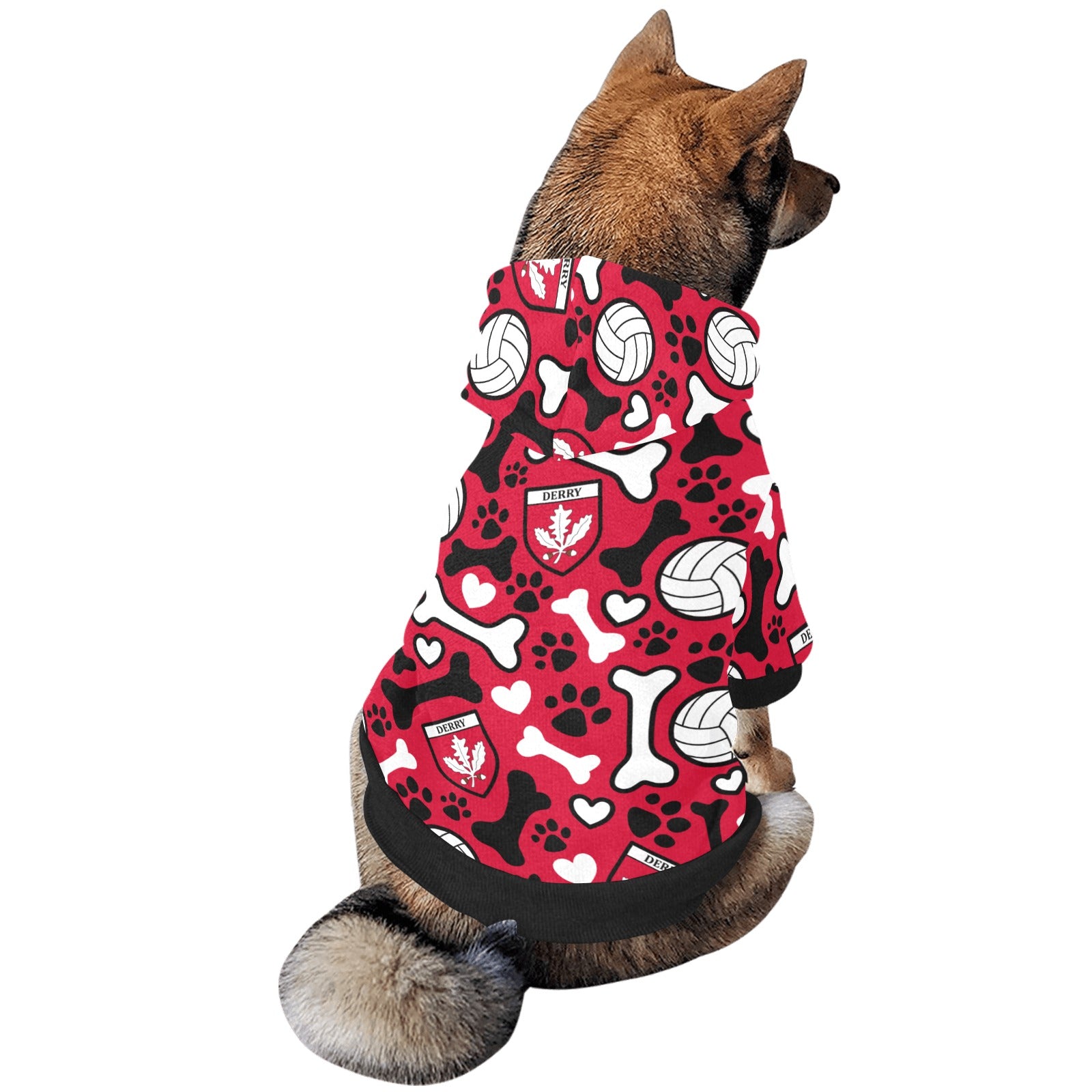 County Derry Pooch Pattern Pet Hoodie