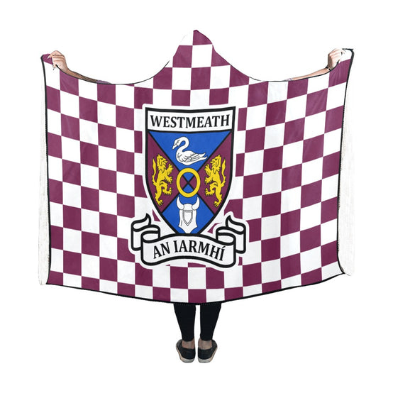 County Westmeath Premium Chequered Hooded Blanket