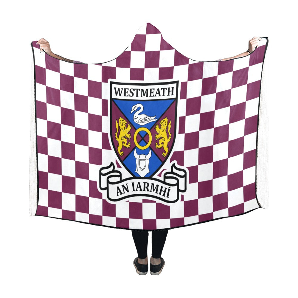 County Westmeath Premium Chequered Hooded Blanket