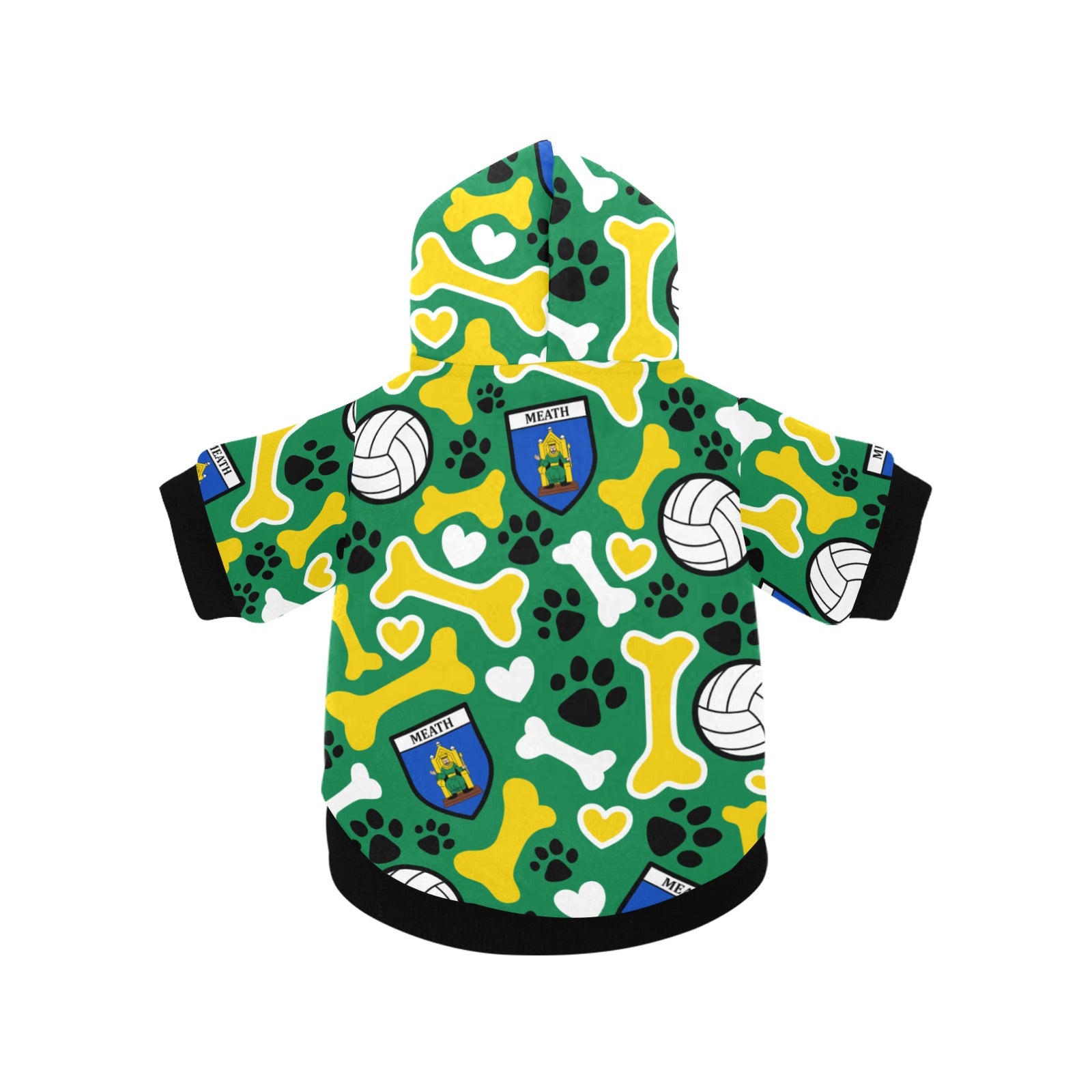 County Meath Pooch Pattern Pet Hoodie