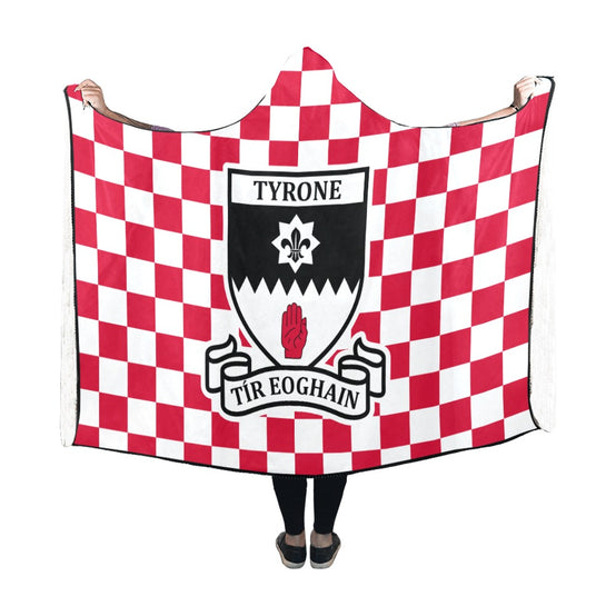 County Tyrone Premium Chequered Hooded Blanket