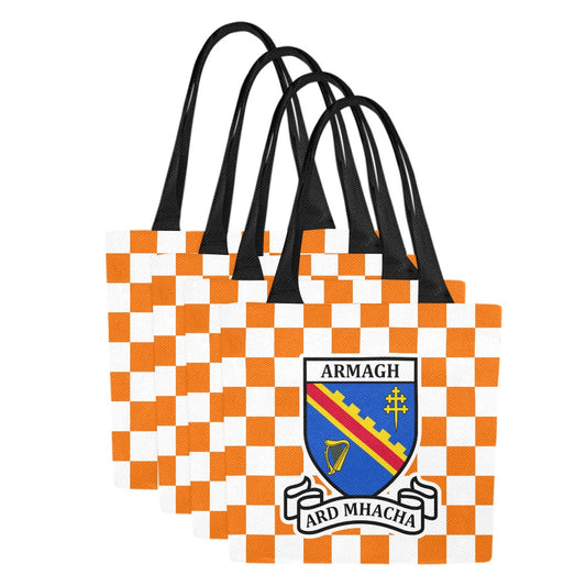 County Armagh Chequered Canvas Tote Bag Set