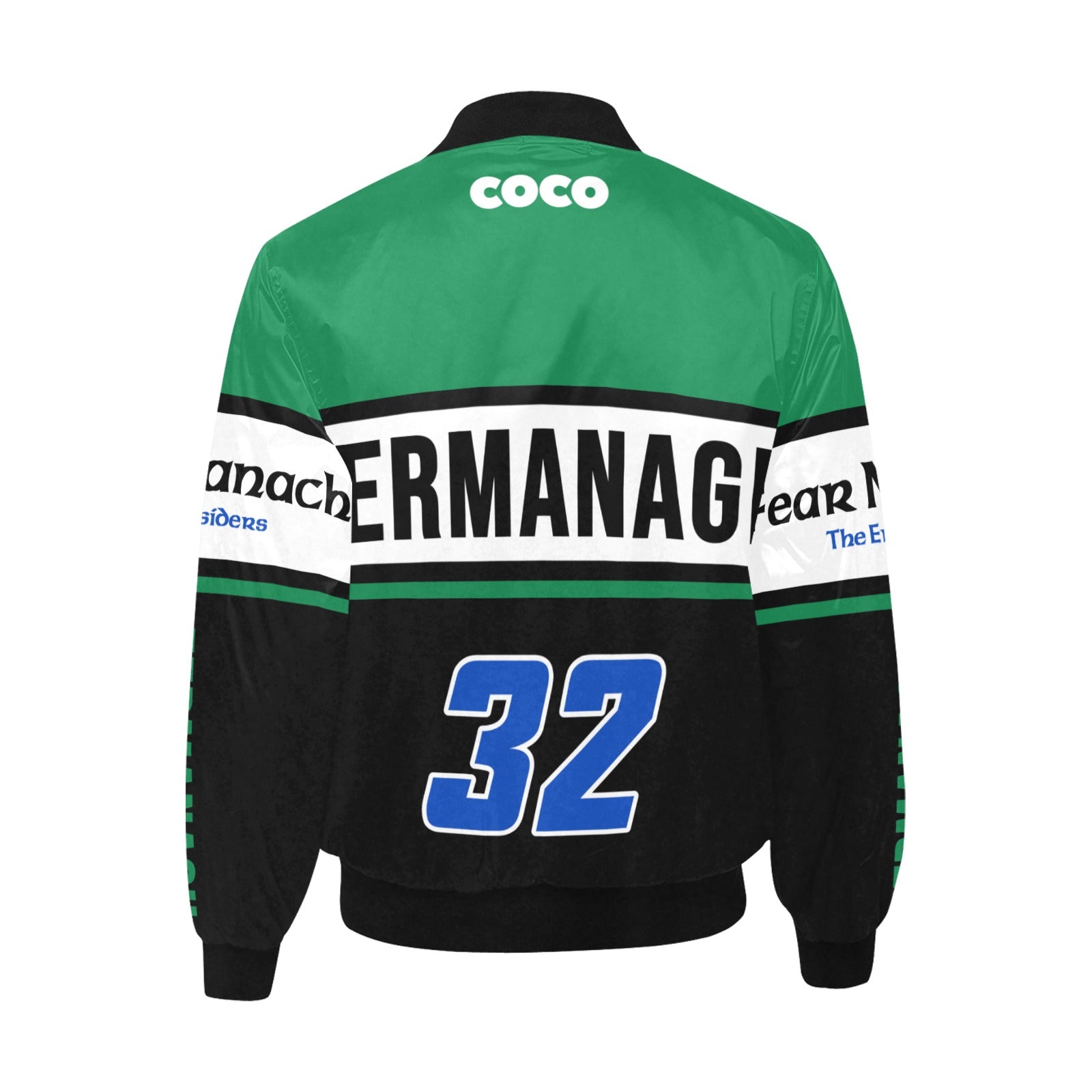 County Fermanagh Vintage Quilted Bomber Jacket