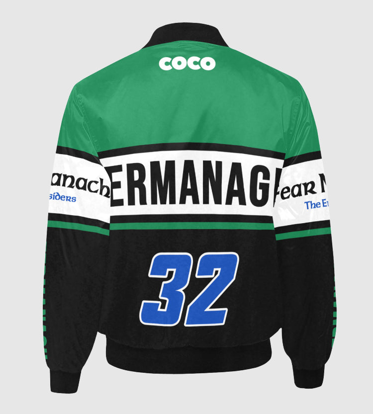 County Fermanagh Vintage Quilted Bomber Jacket