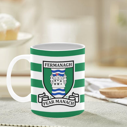 County Fermanagh Retro Stripes Mug