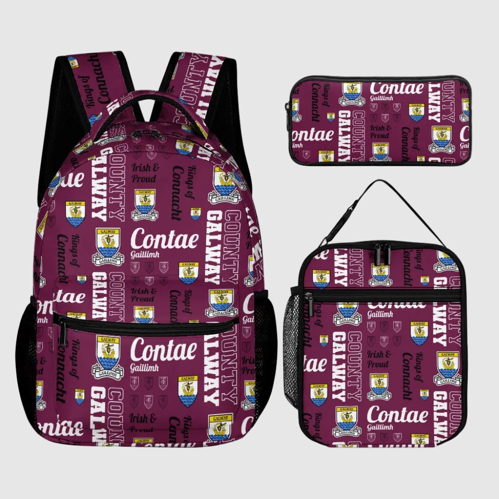 County Galway Backpack, Lunch Bag & Pencil Case Set