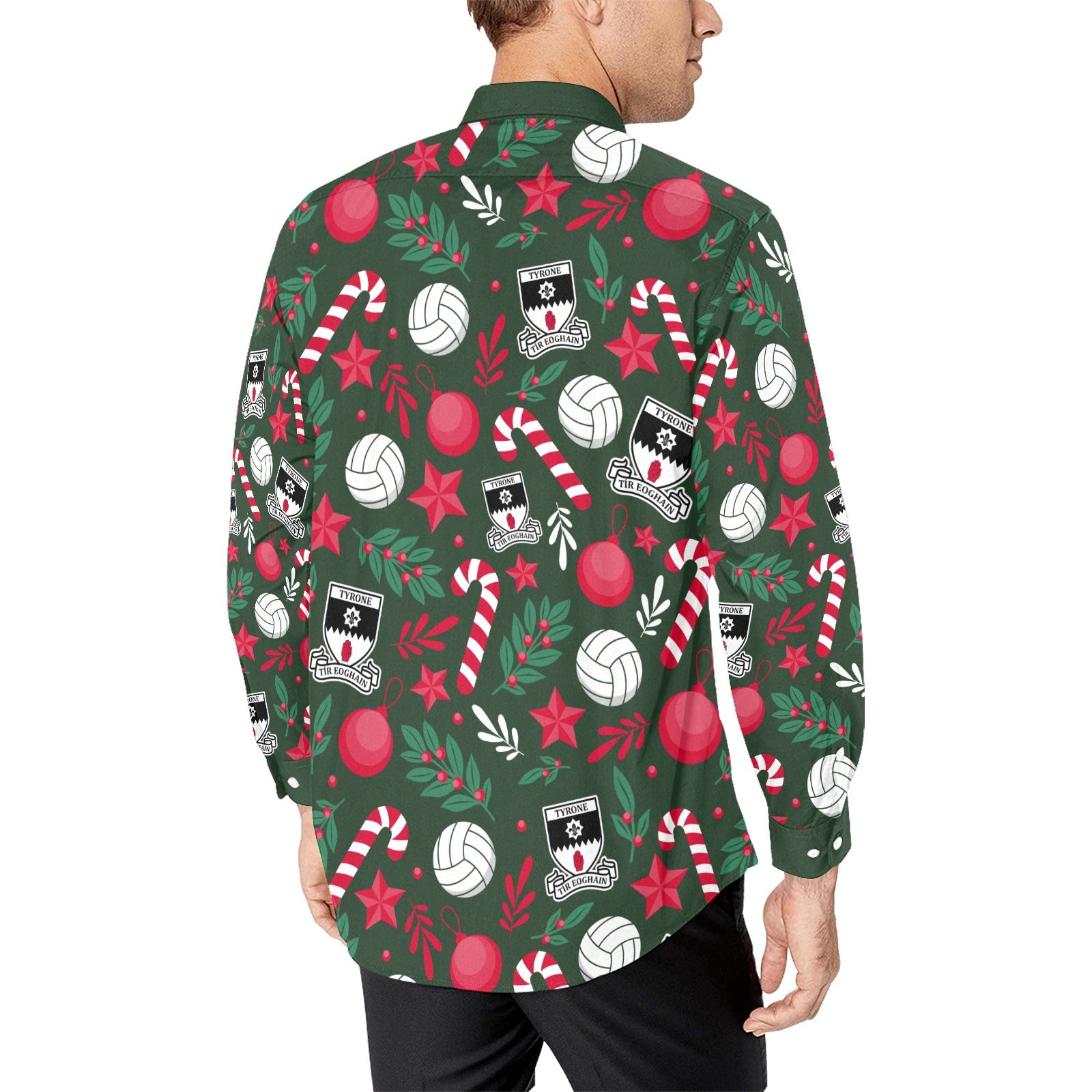 County Tyrone Christmas Button Up Shirt