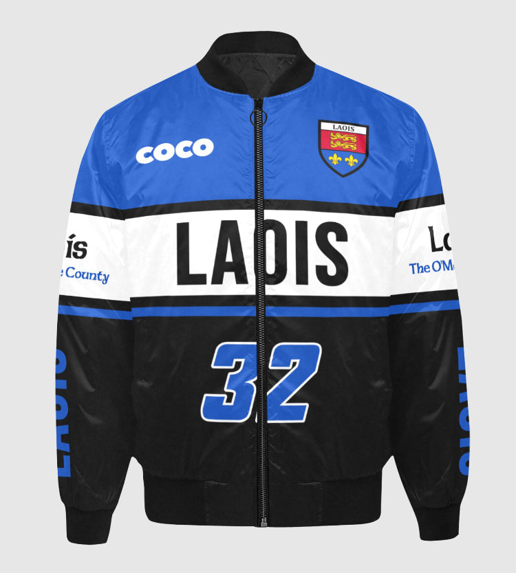 County Laois Vintage Quilted Bomber Jacket