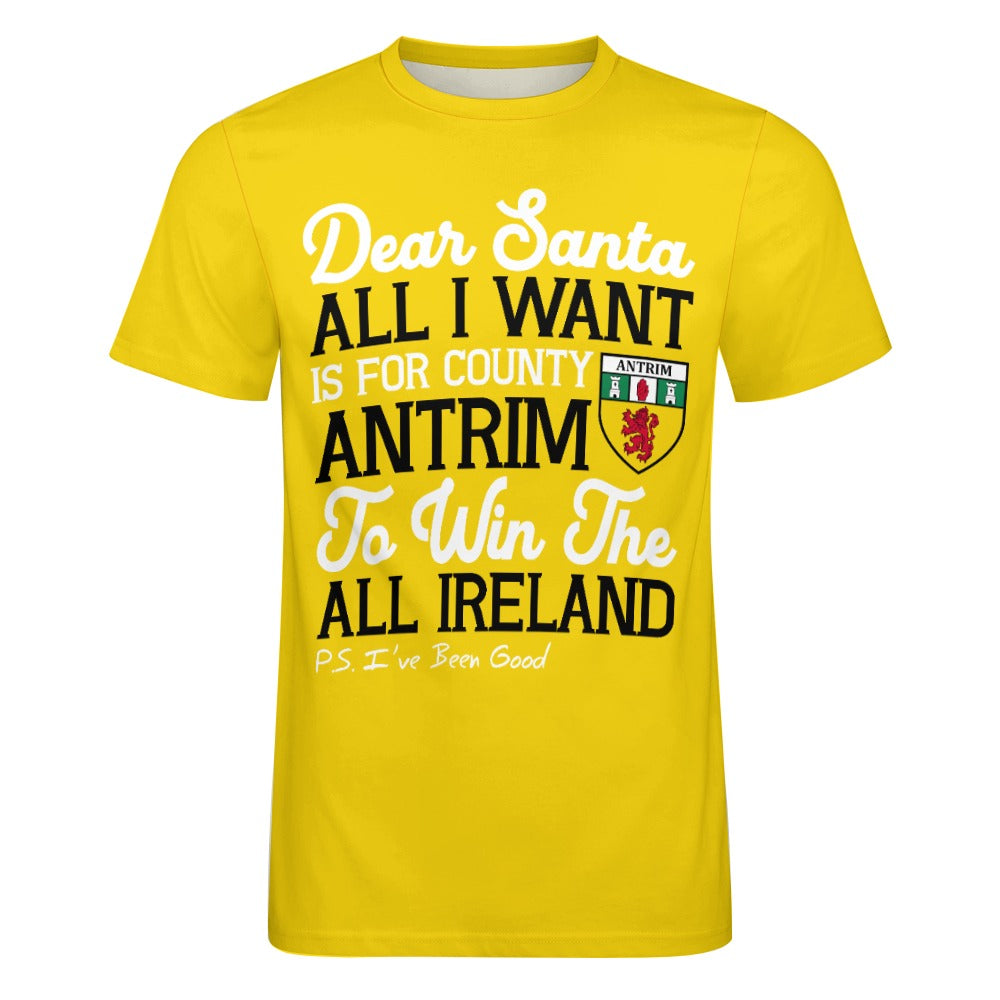 County Antrim Dear Santa T-Shirt 4XL
