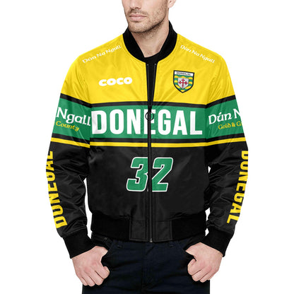 County Donegal Vintage Quilted Bomber Jacket