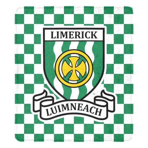 County Limerick Chequered Ultra-Soft Throw Blanket