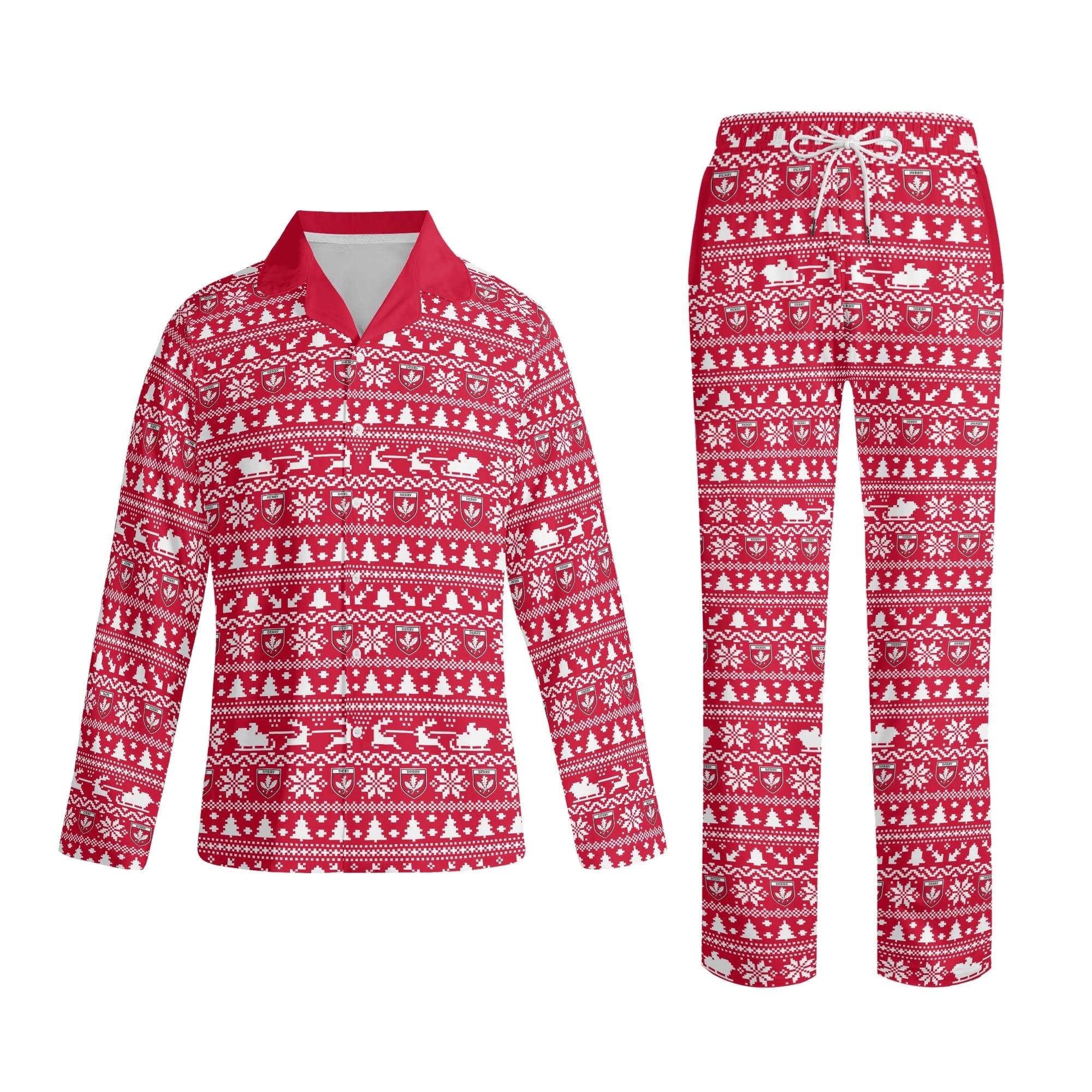 County Derry Festive Adult Pyjamas Set 4XL