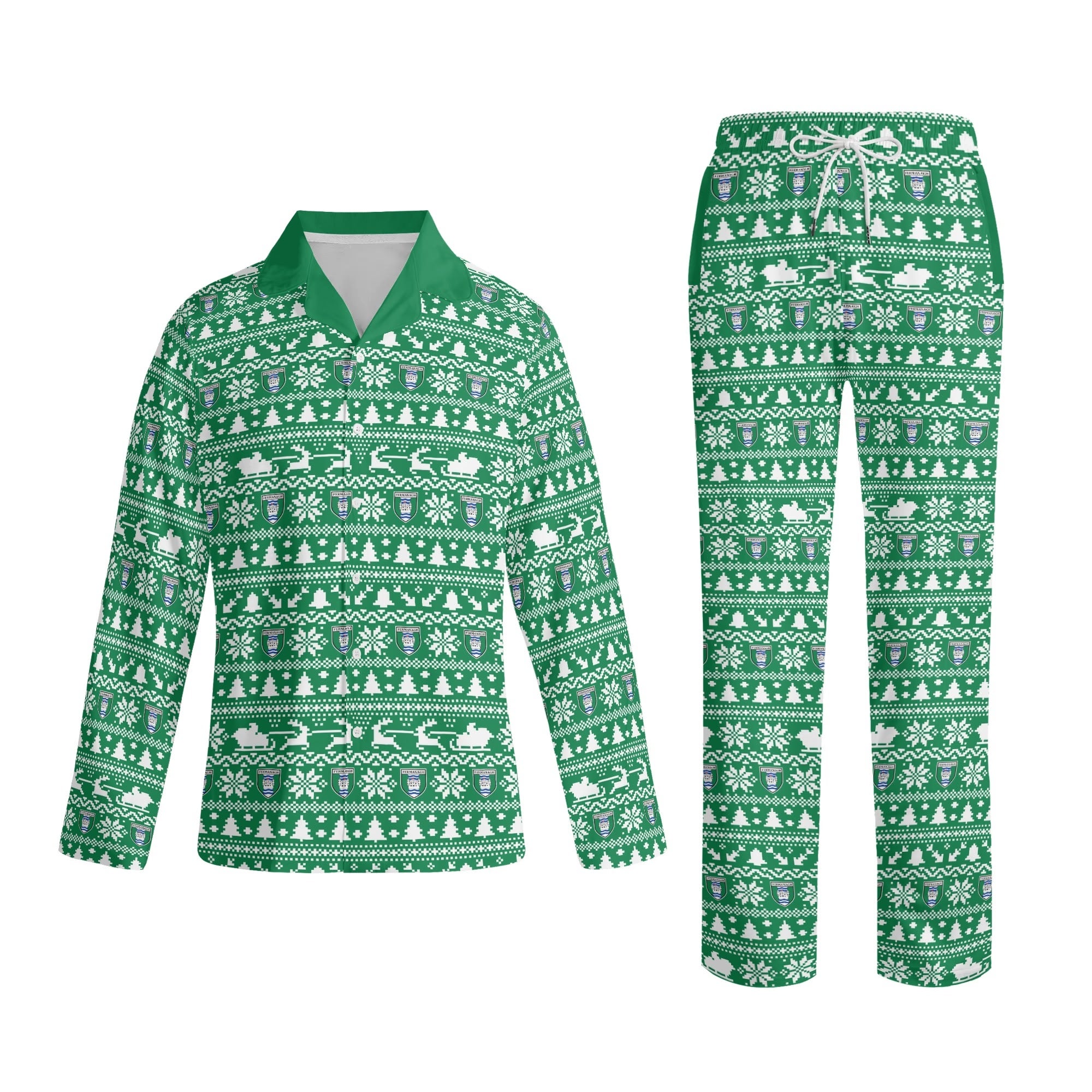 County Fermanagh Festive Adult Pyjamas Set 4XL