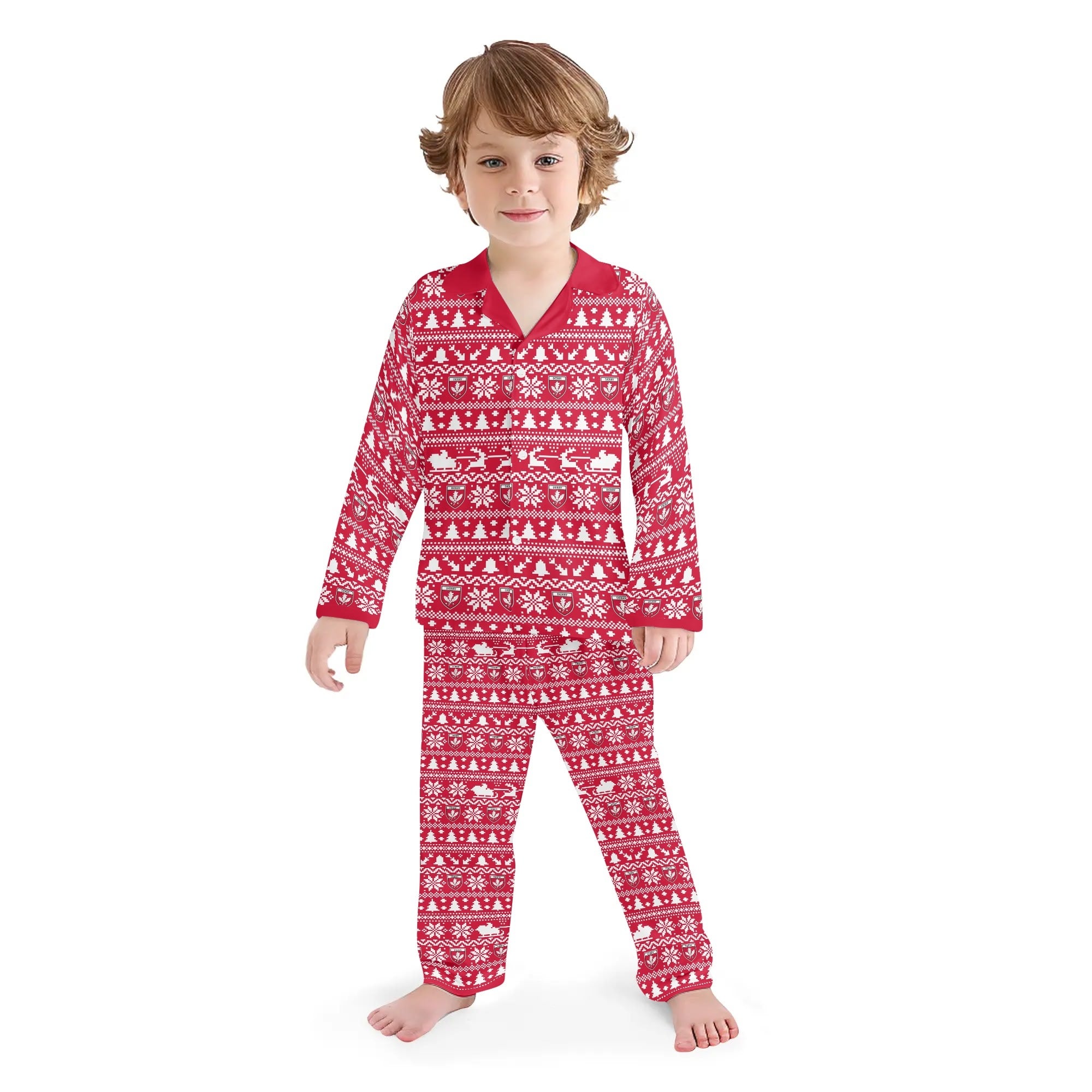 County Derry Festive Kids Pyjamas Set XL