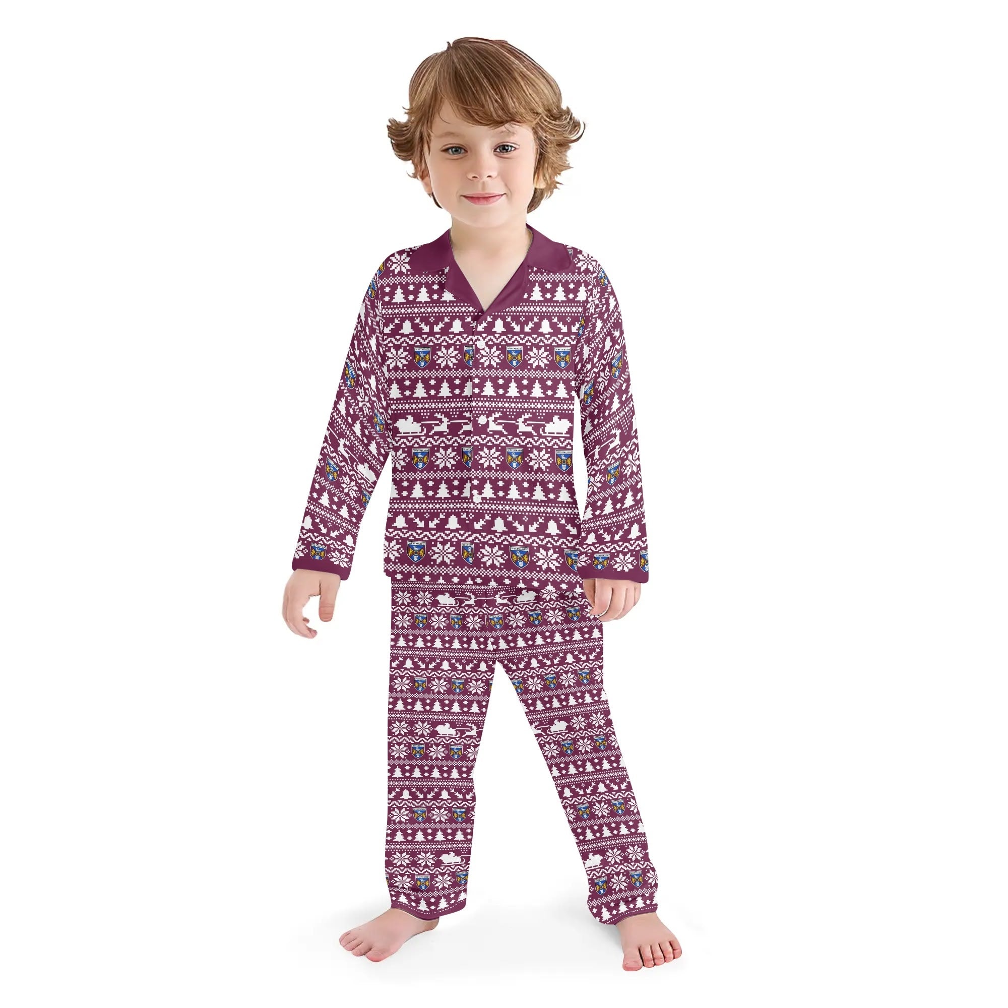 County Westmeath Festive Kids Pyjamas Set XL