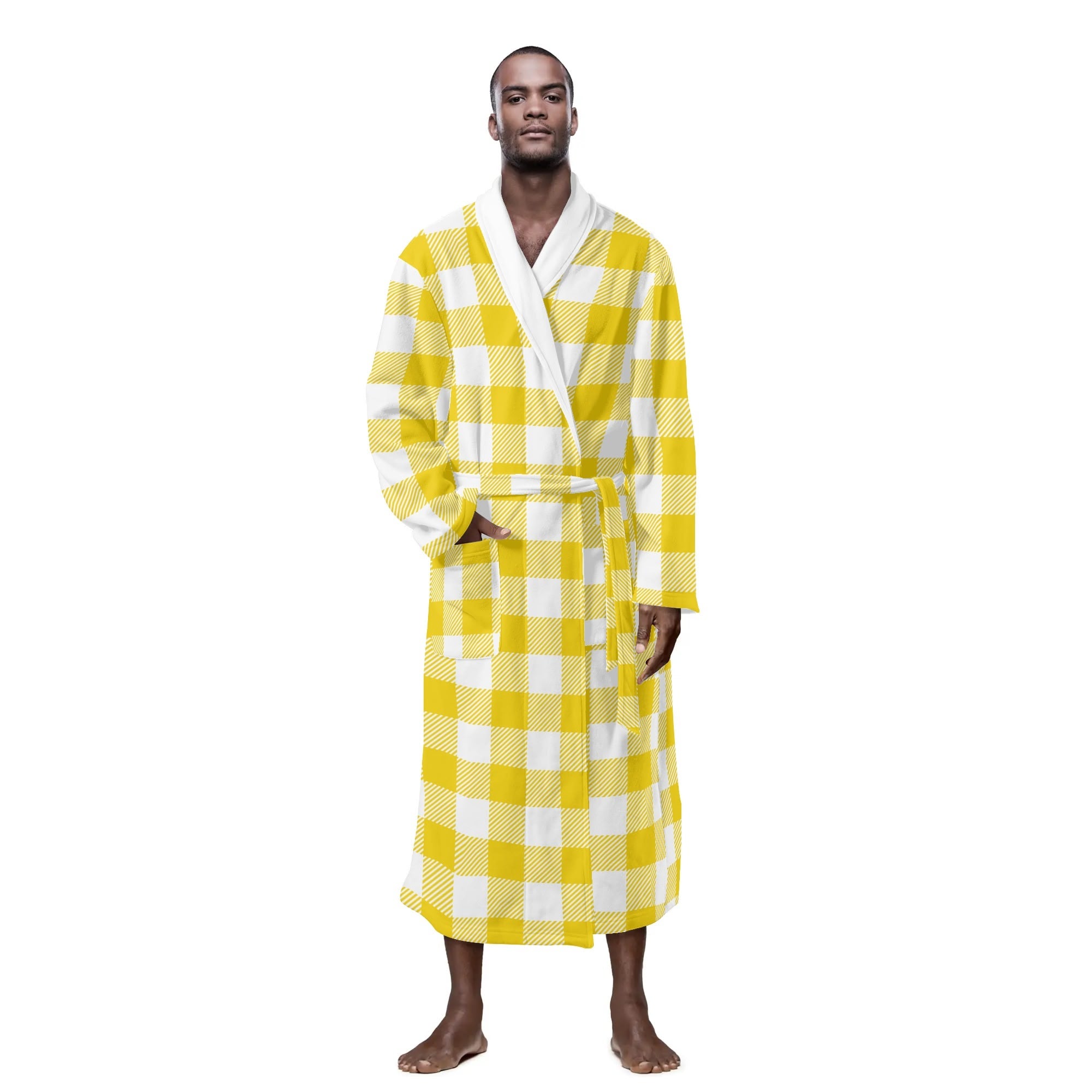 County Antrim Men's Plaid Robe