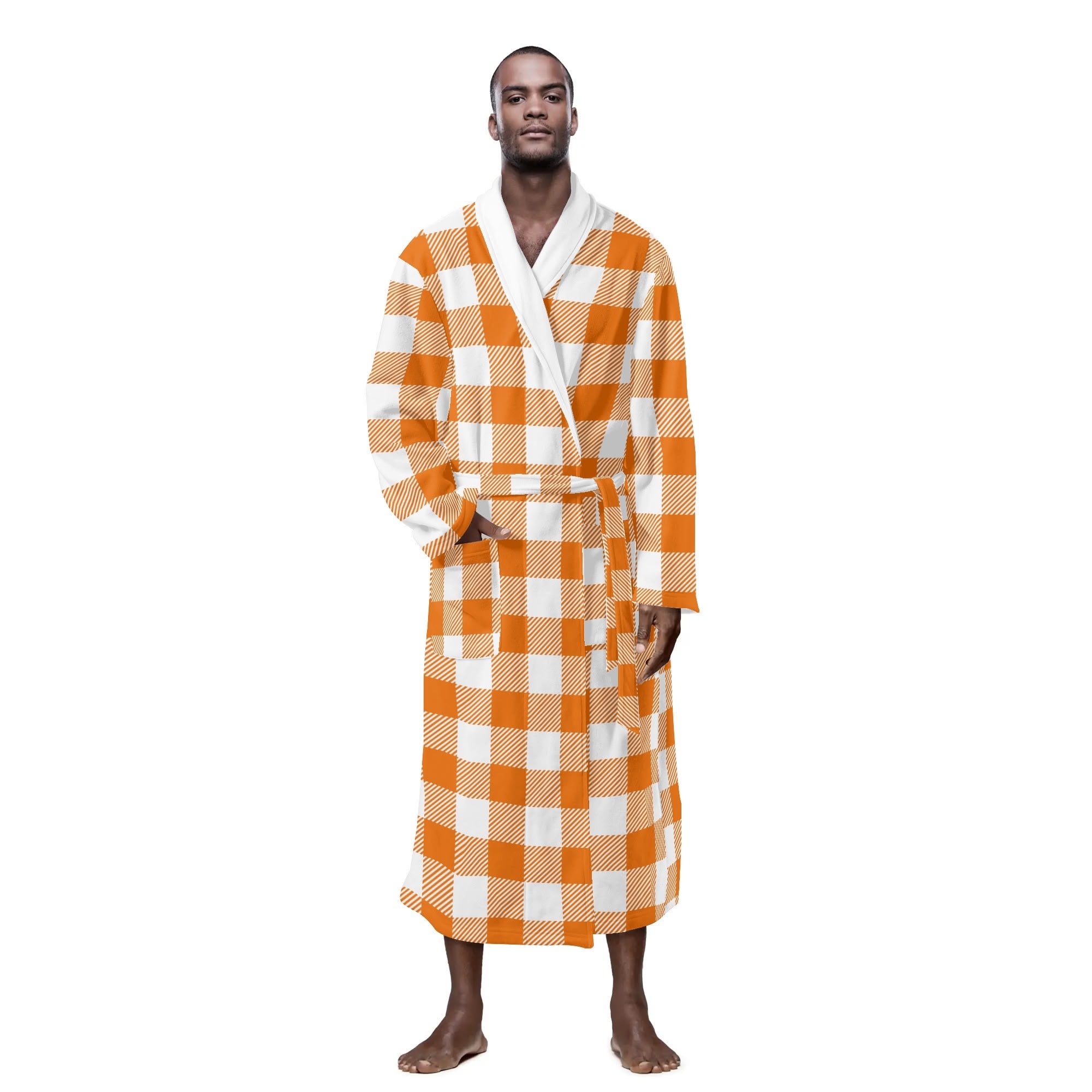 County Armagh Men's Plaid Robe