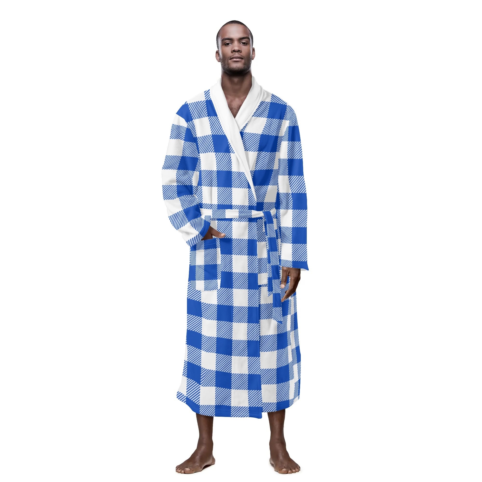 County Cavan Men's Plaid Robe