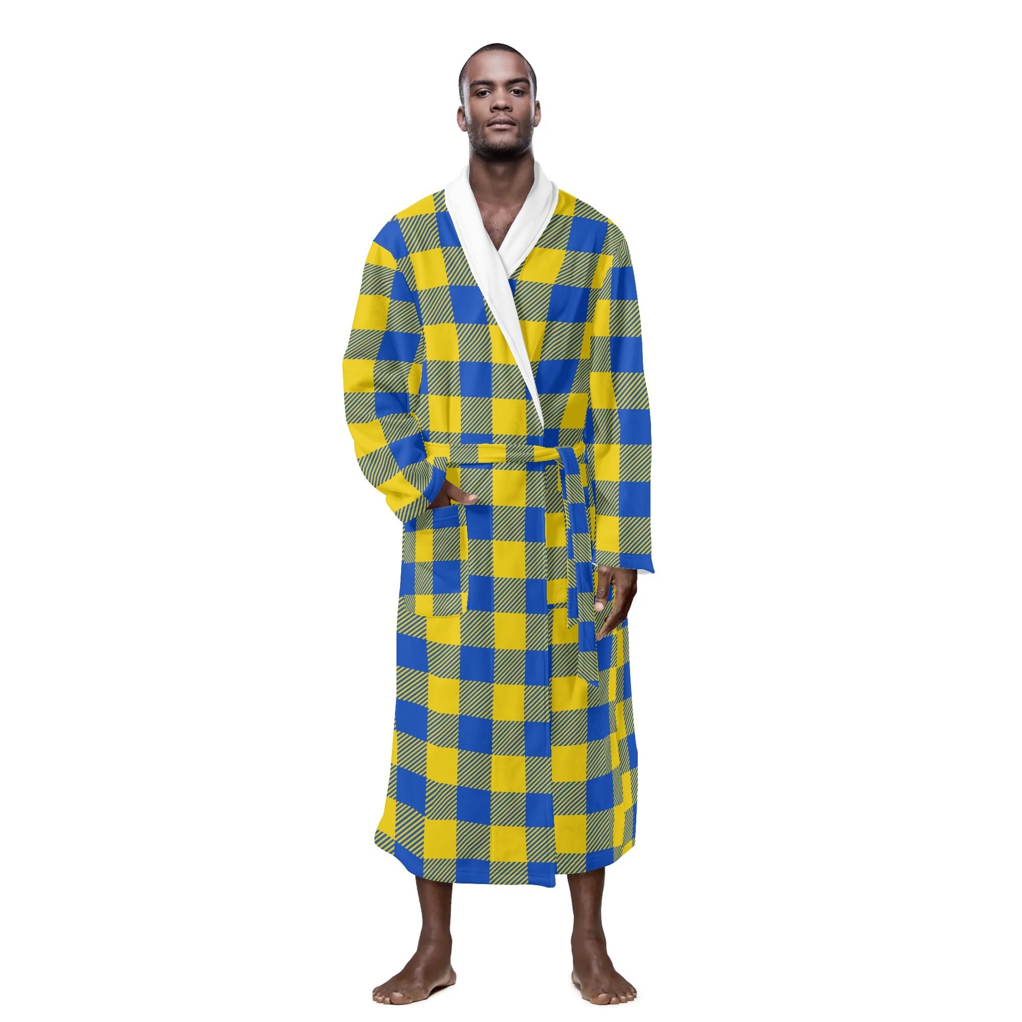 County Clare Men's Plaid Robe