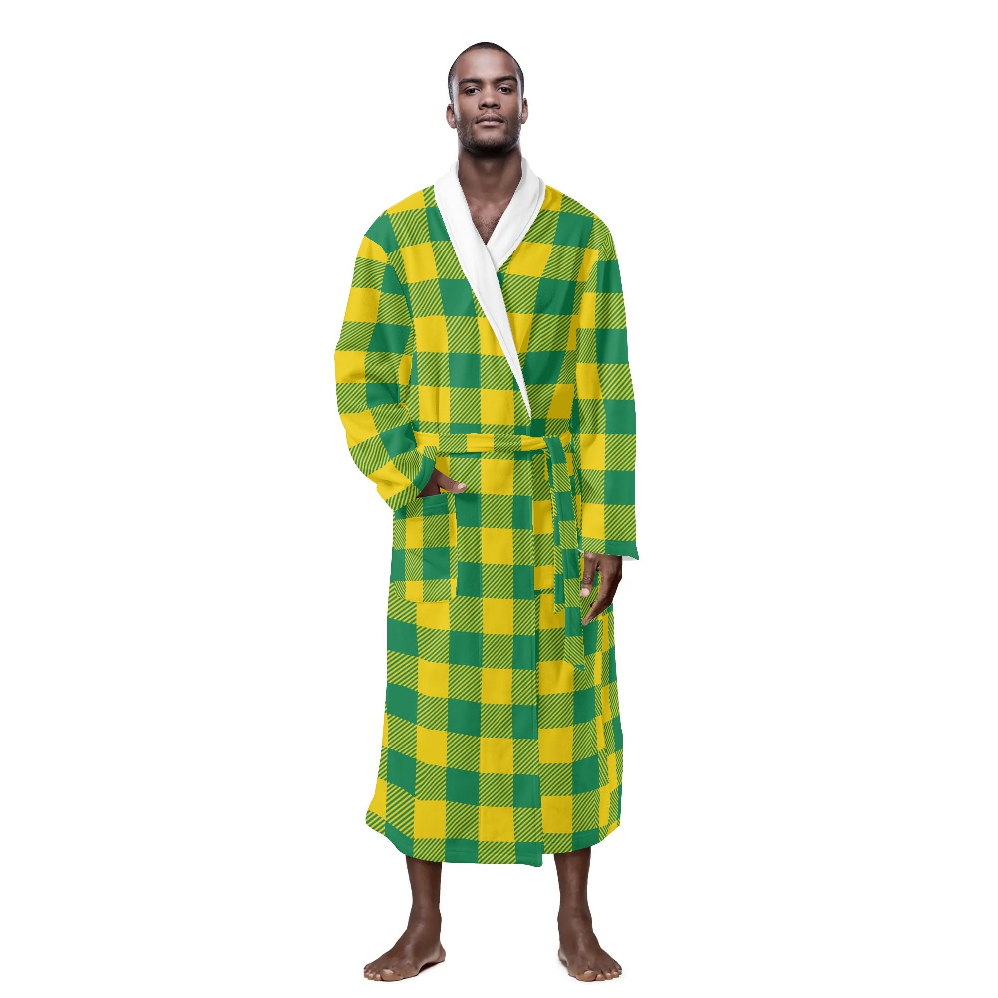 County Donegal Men's Plaid Robe