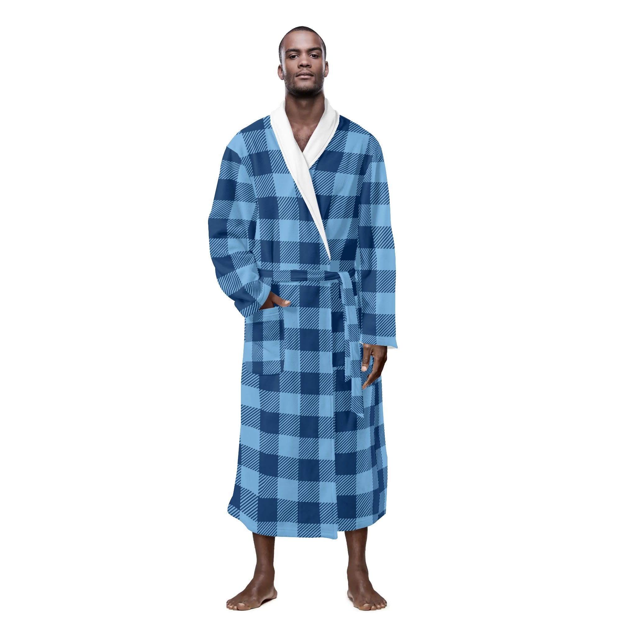 County Dublin Men's Plaid Robe