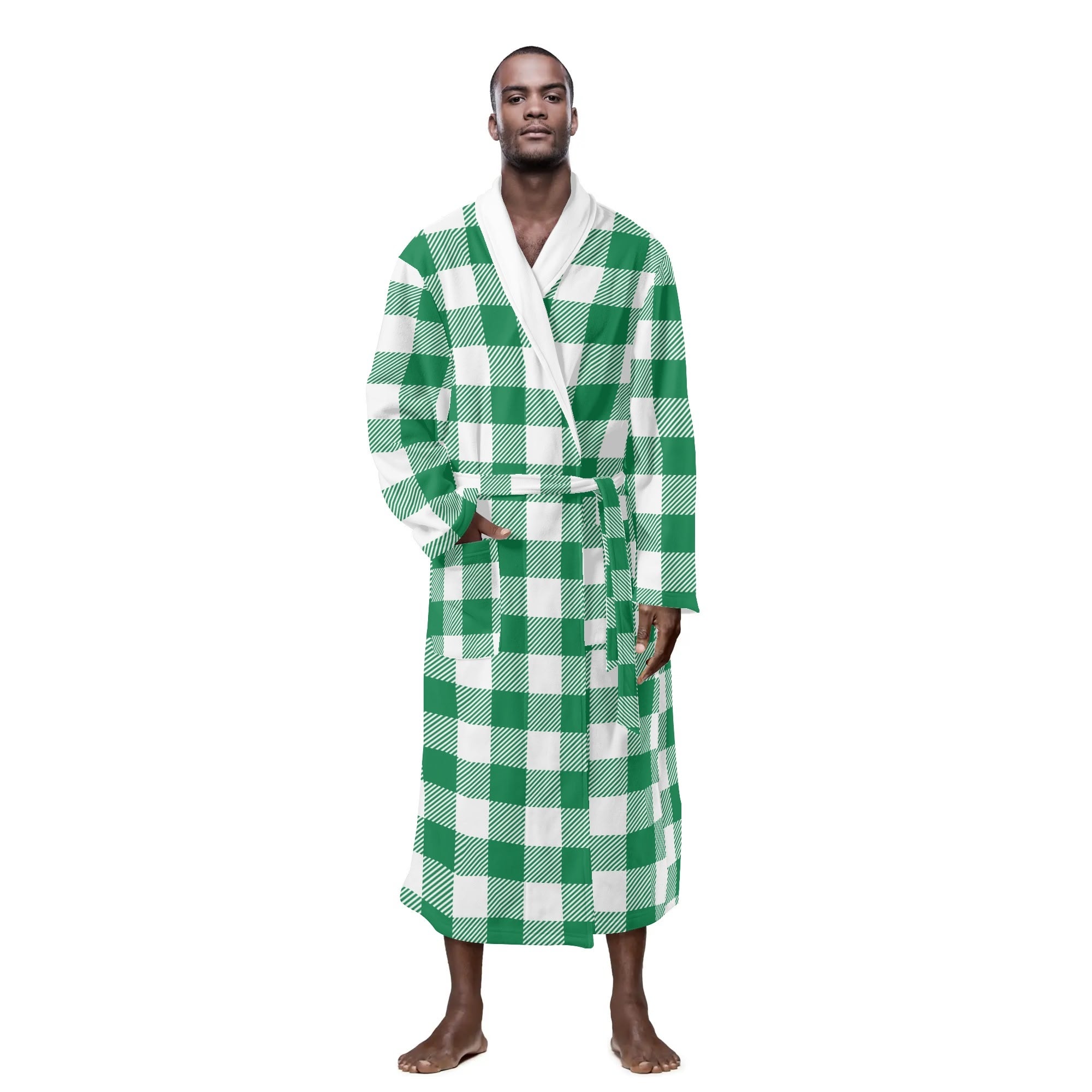 County Fermanagh Men's Plaid Robe