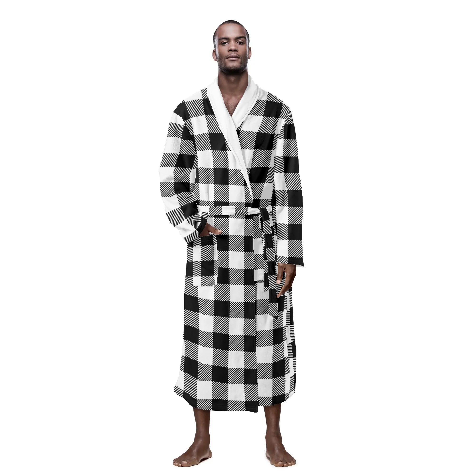 County Sligo Men's Plaid Robe