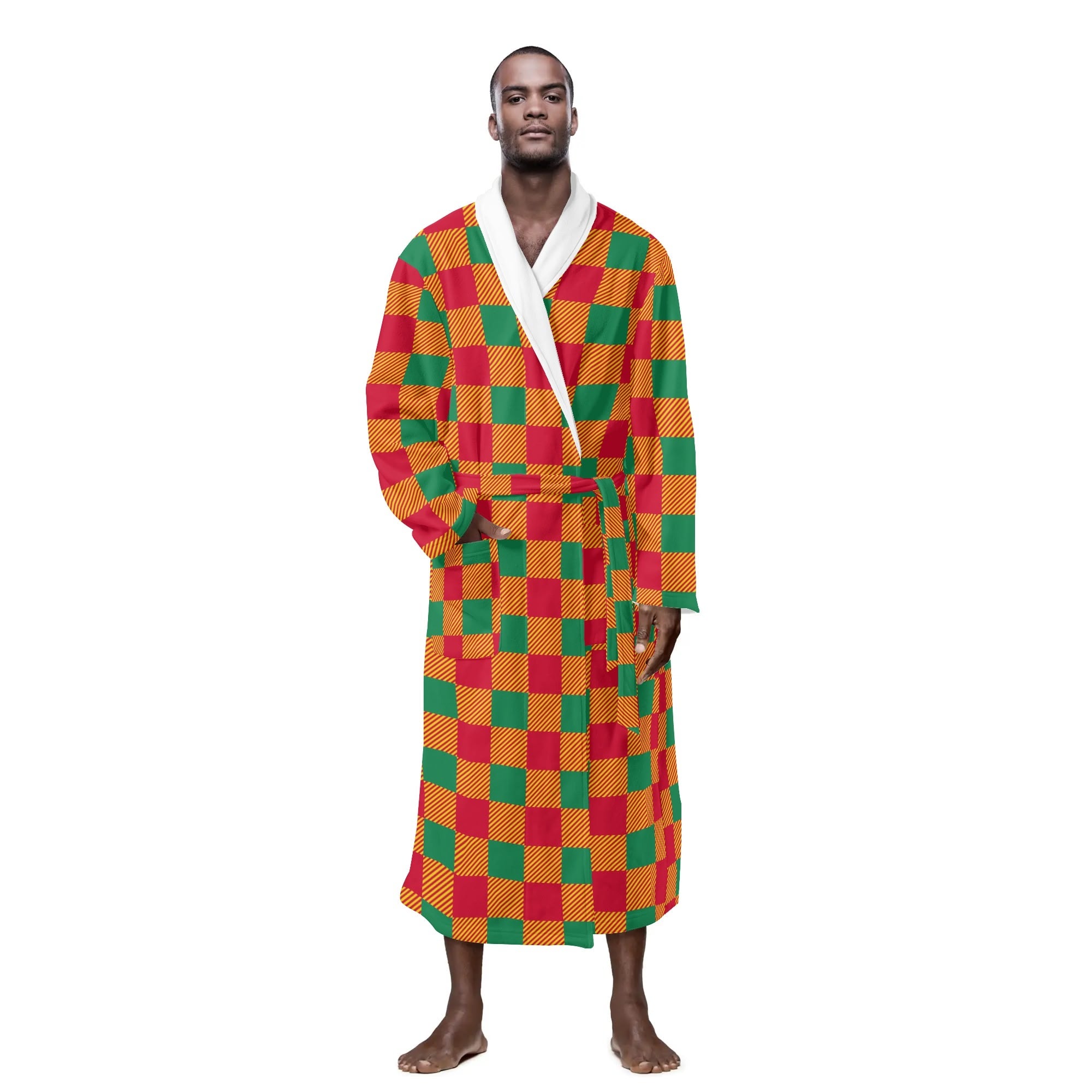 County Carlow Men's Plaid Robe