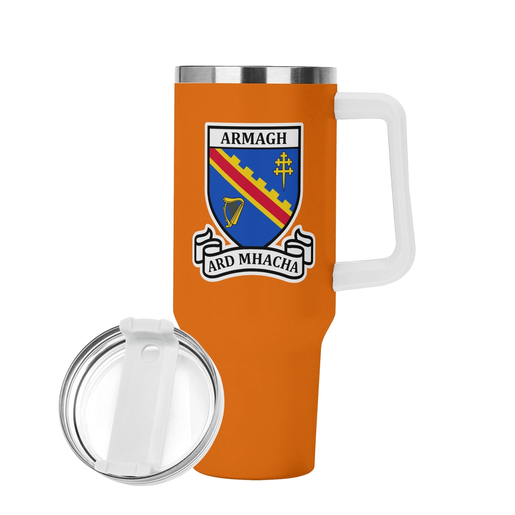 County Armagh Orange 40oz Travel Tumbler