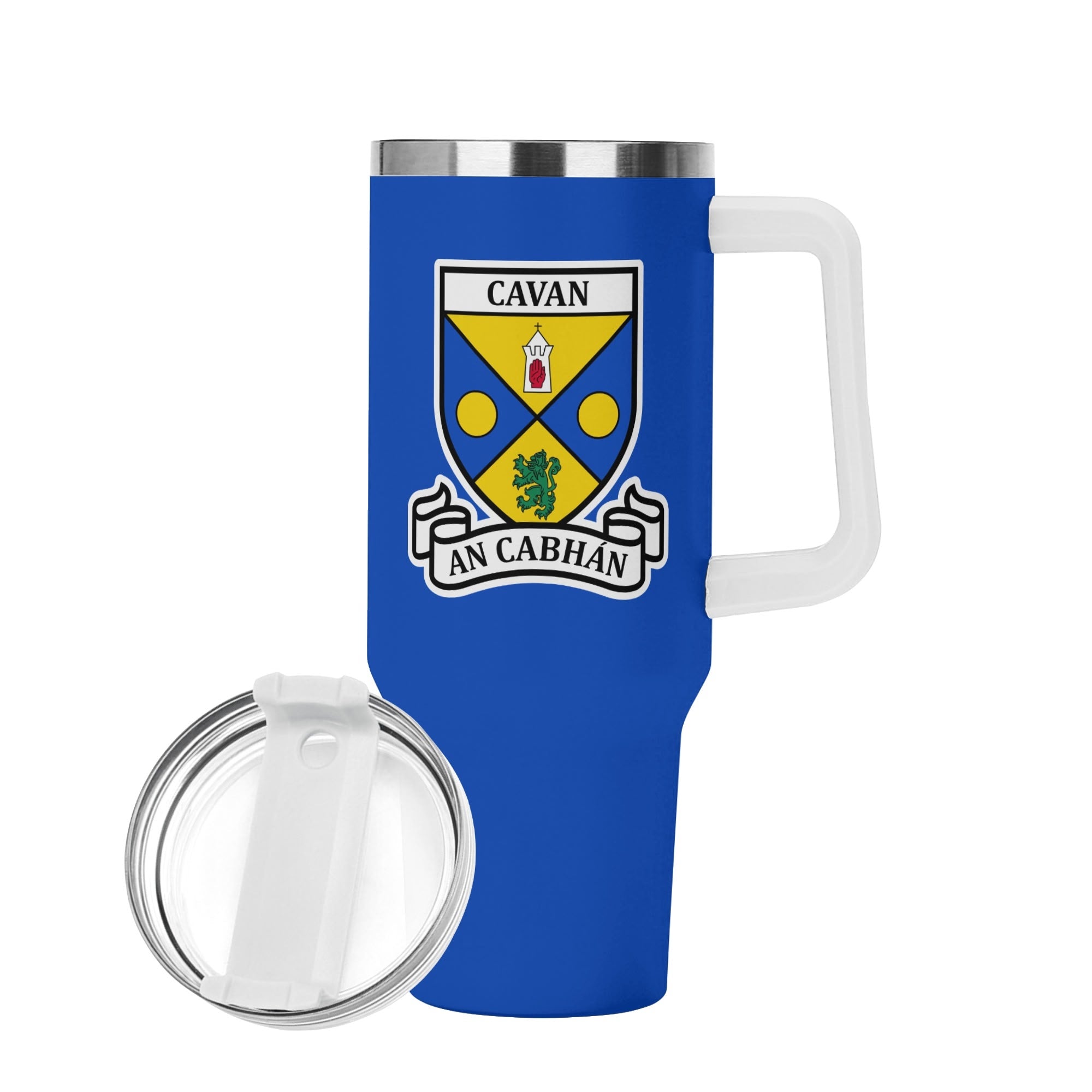 County Cavan Blue 40oz Travel Tumbler