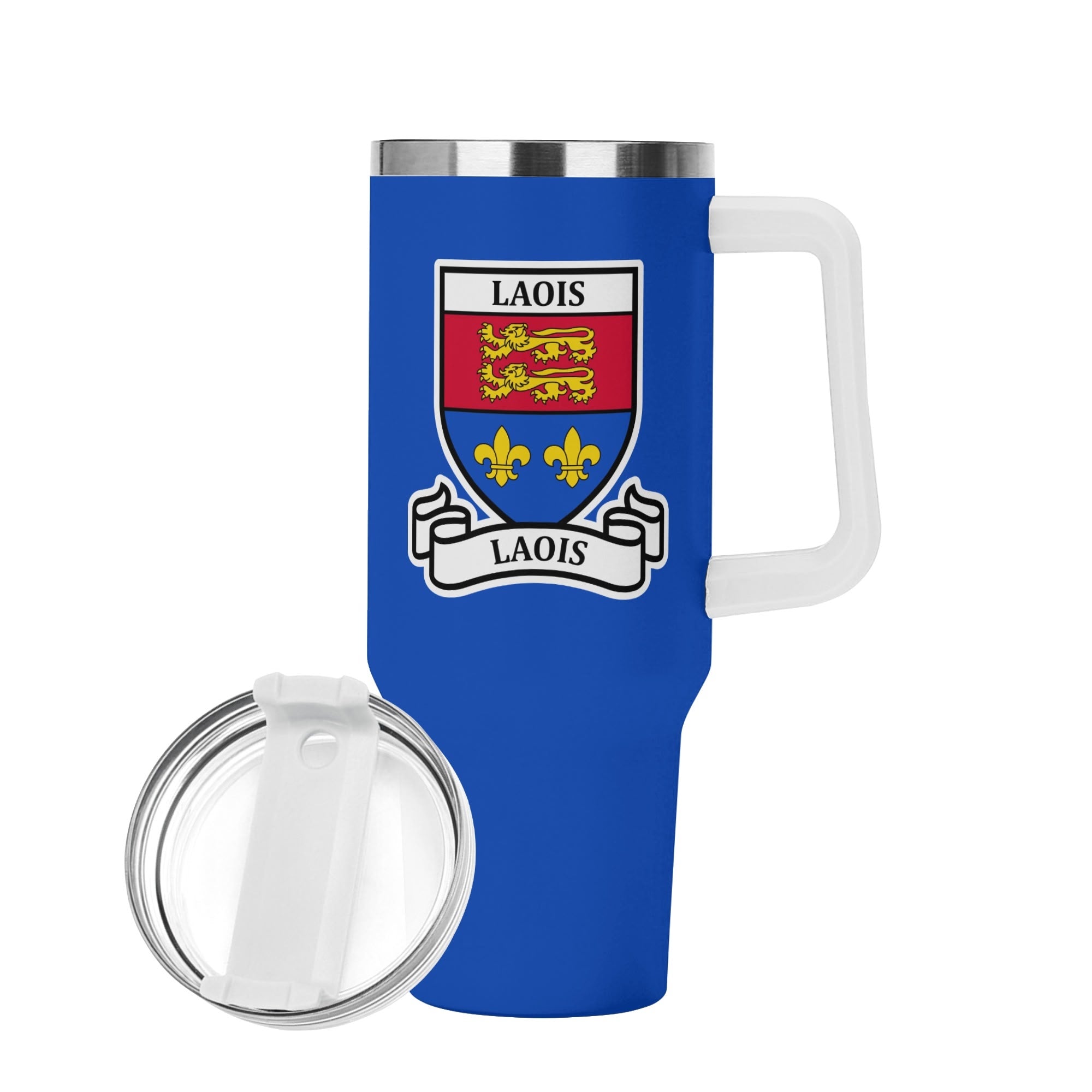 County Laois Blue 40oz Travel Tumbler