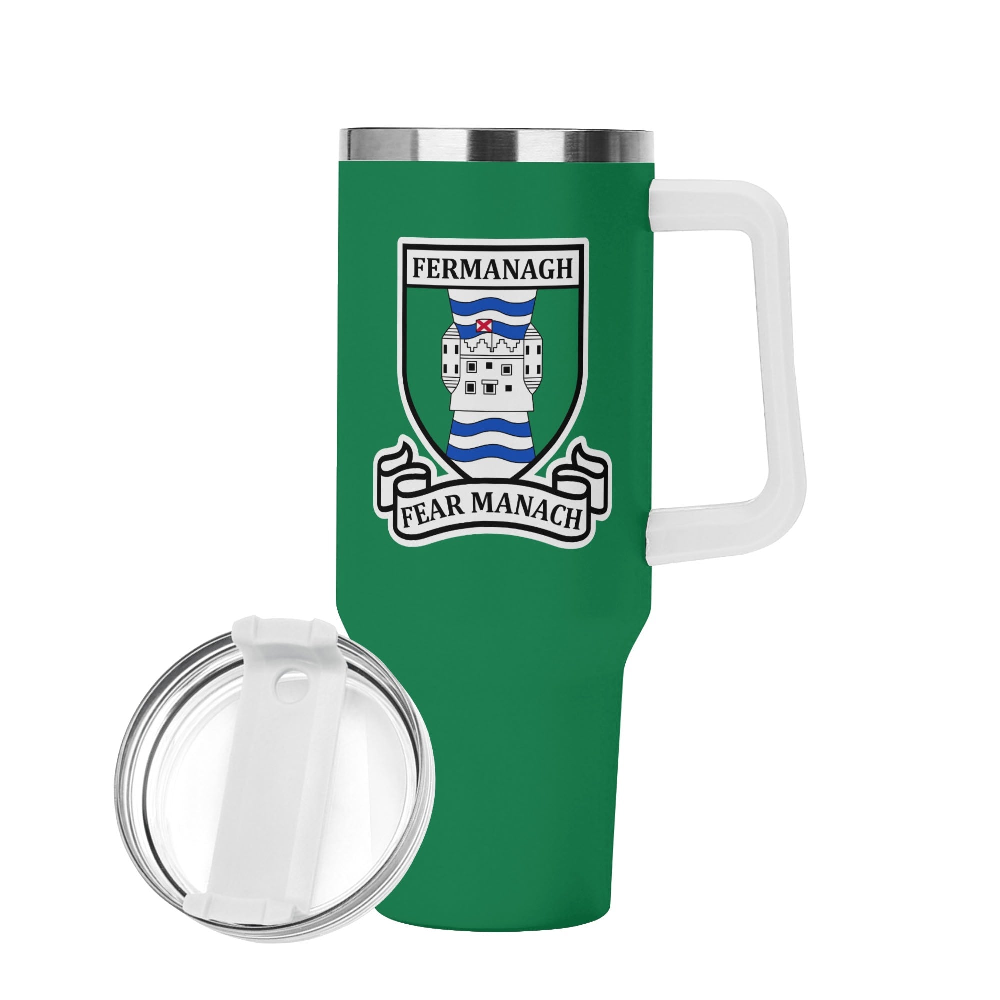 County Fermanagh Green 40oz Travel Tumbler