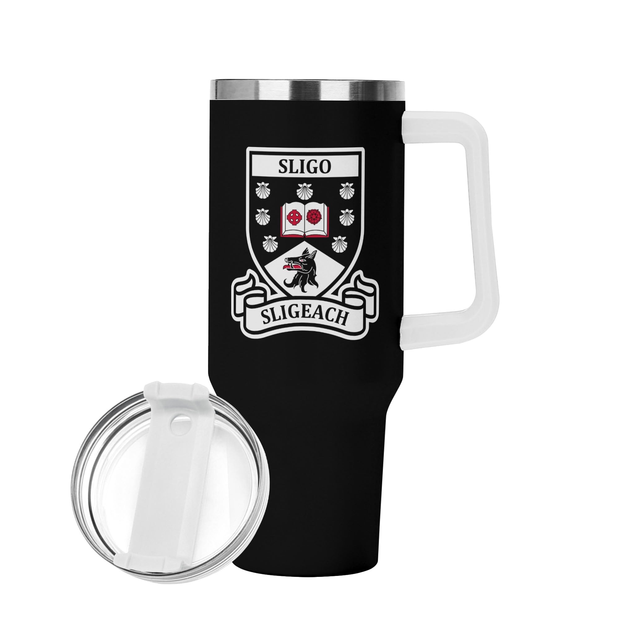 County Sligo Black 40oz Travel Tumbler