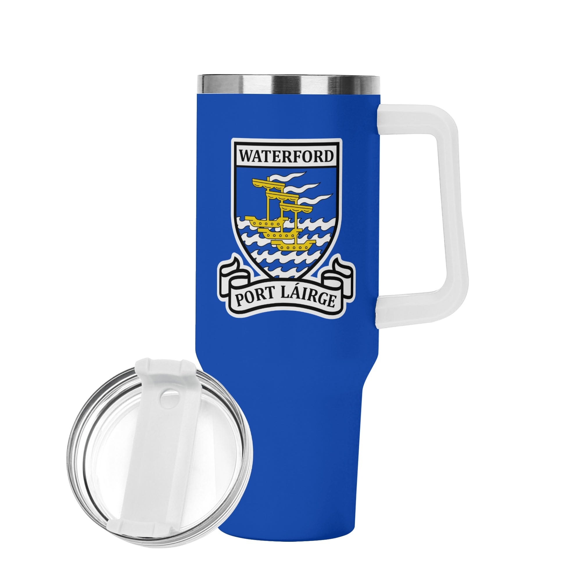 County Waterford Blue 40oz Travel Tumbler