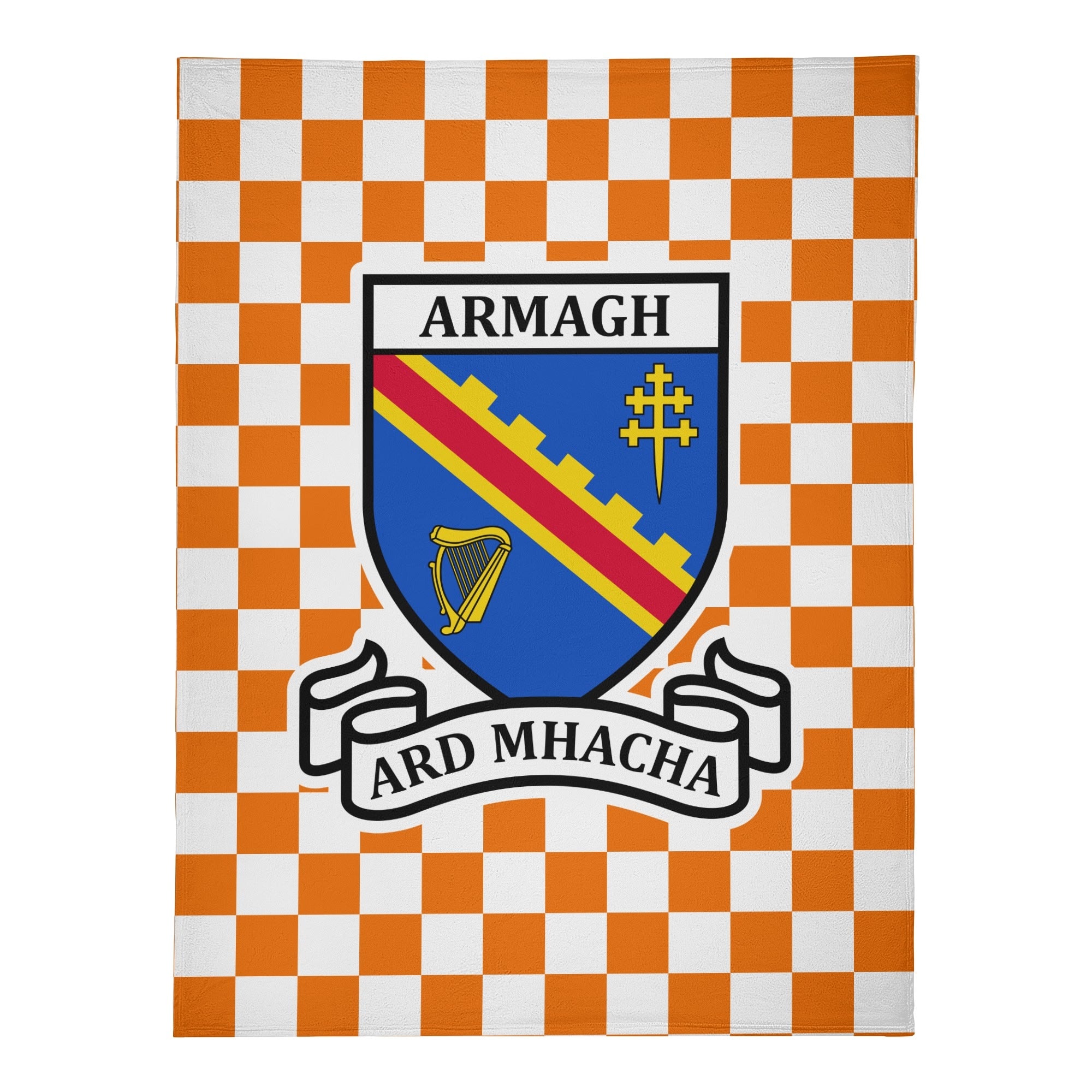 County Armagh Chequered Fleece Blanket M