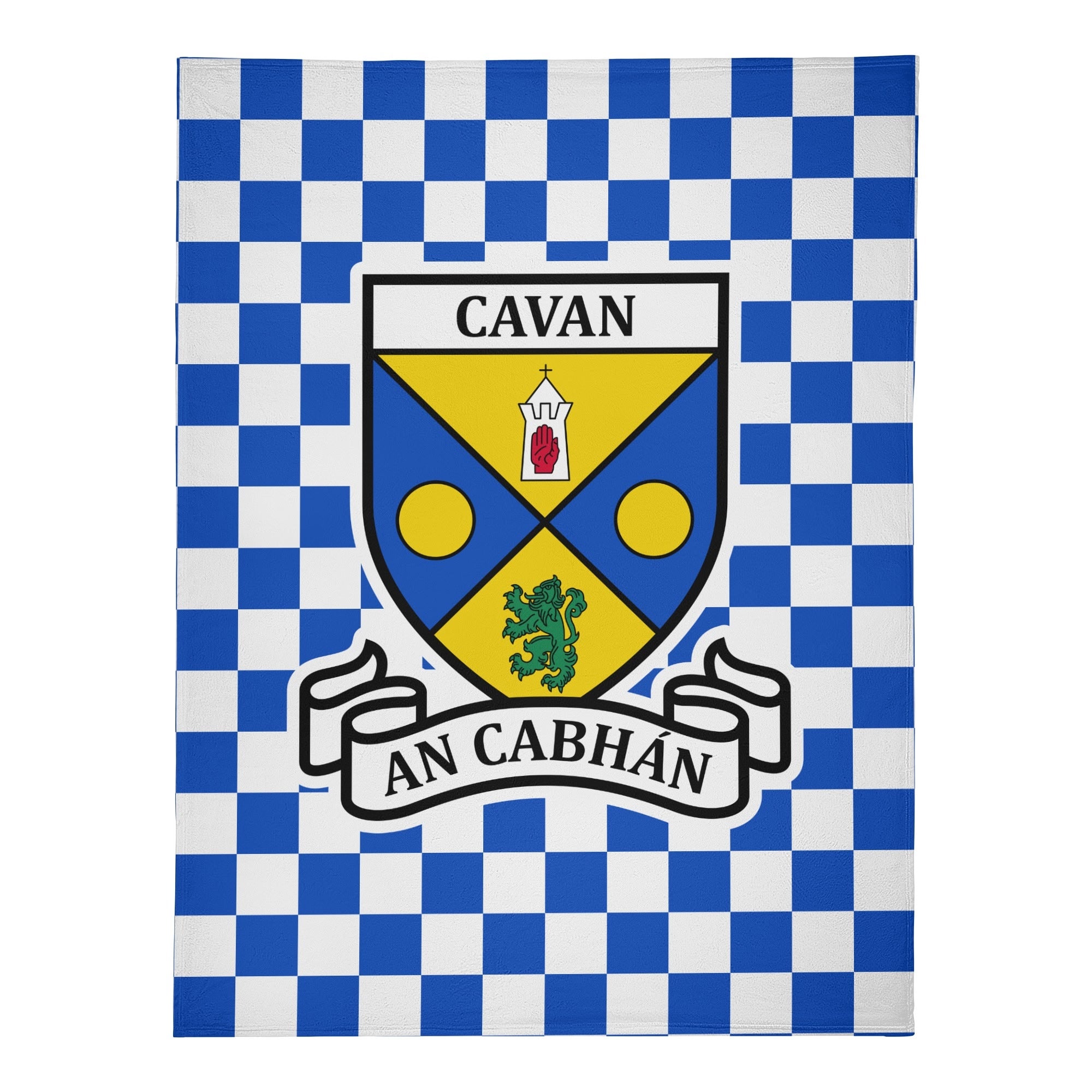 County Cavan Chequered Fleece Blanket M