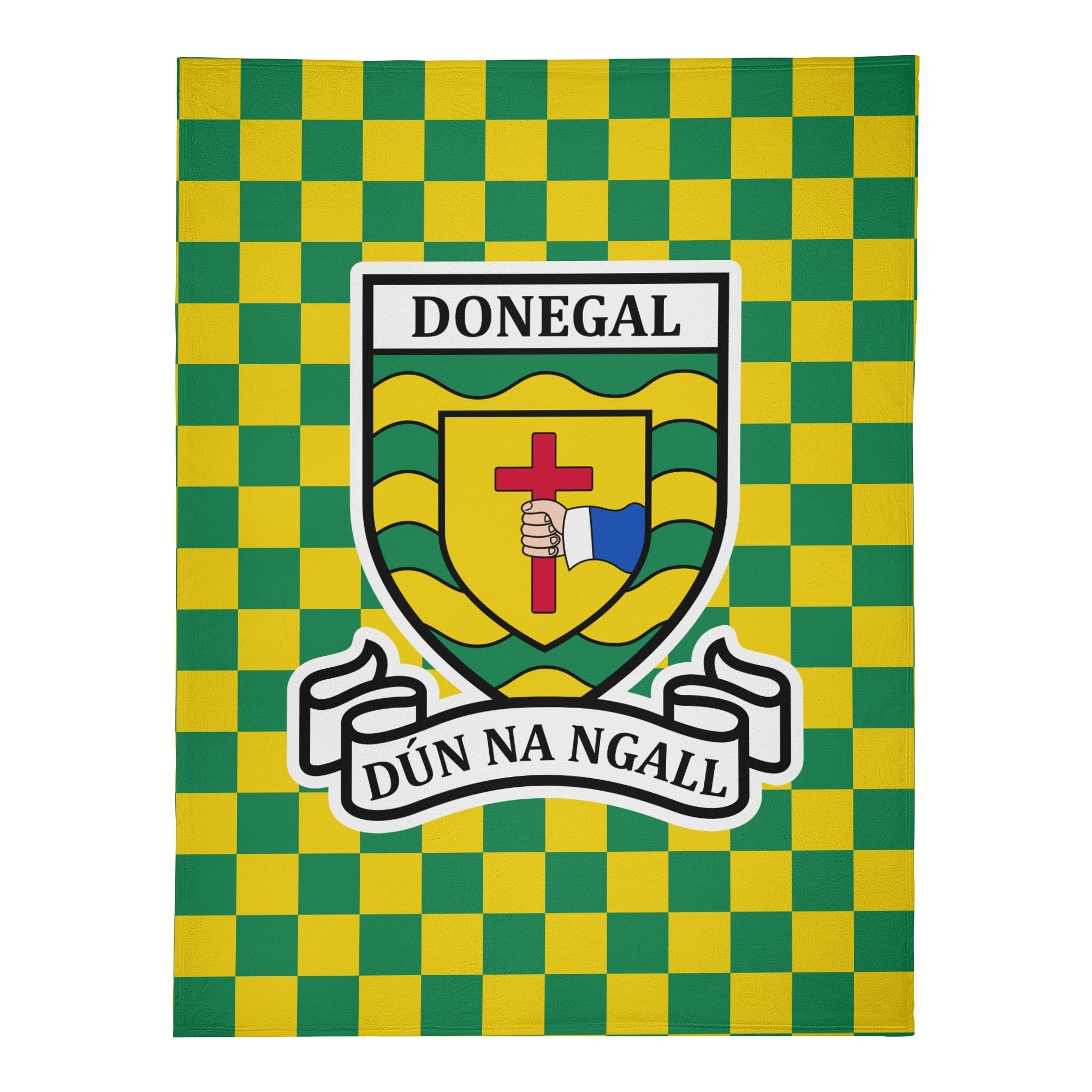 County Donegal Chequered Fleece Blanket M