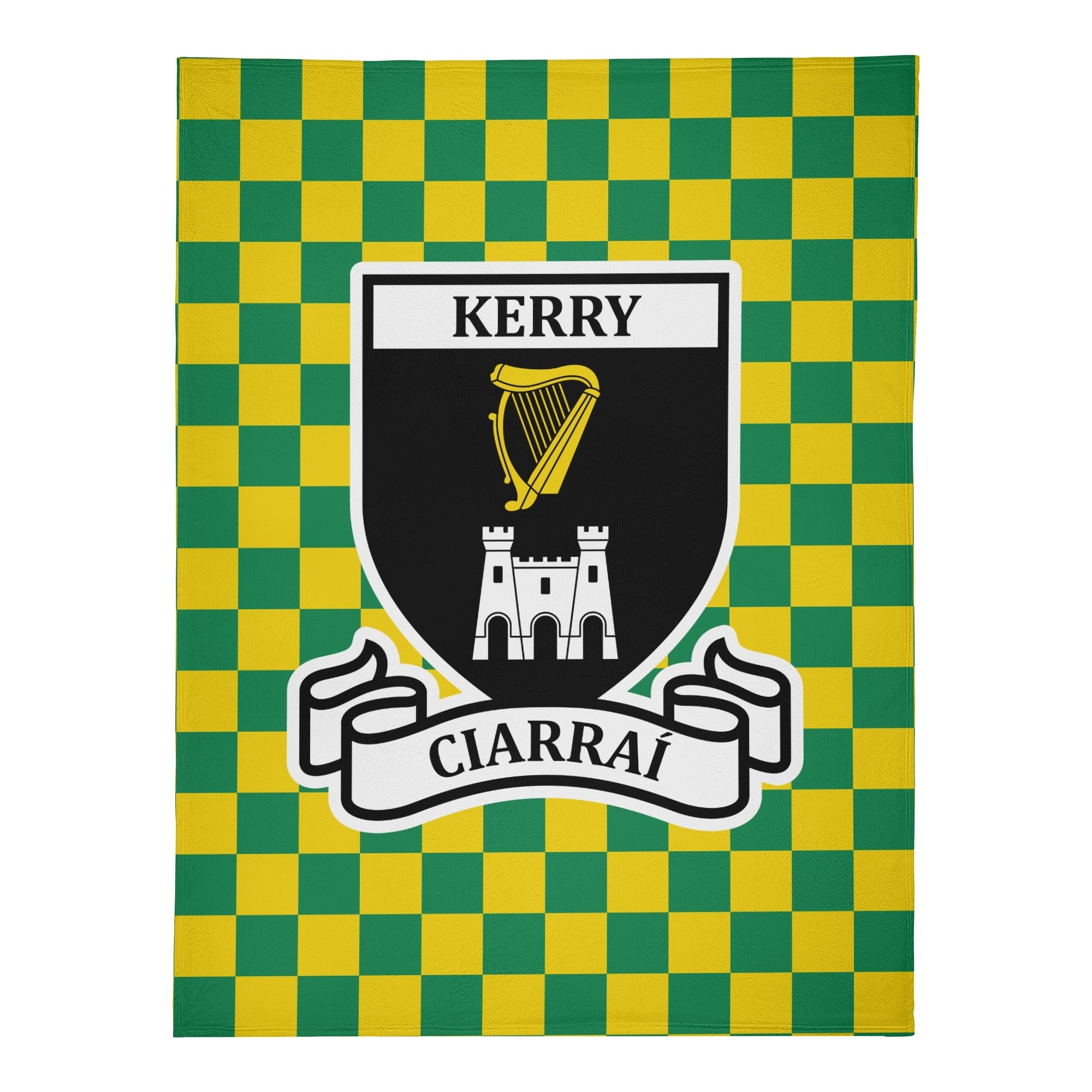 County Kerry Chequered Fleece Blanket M