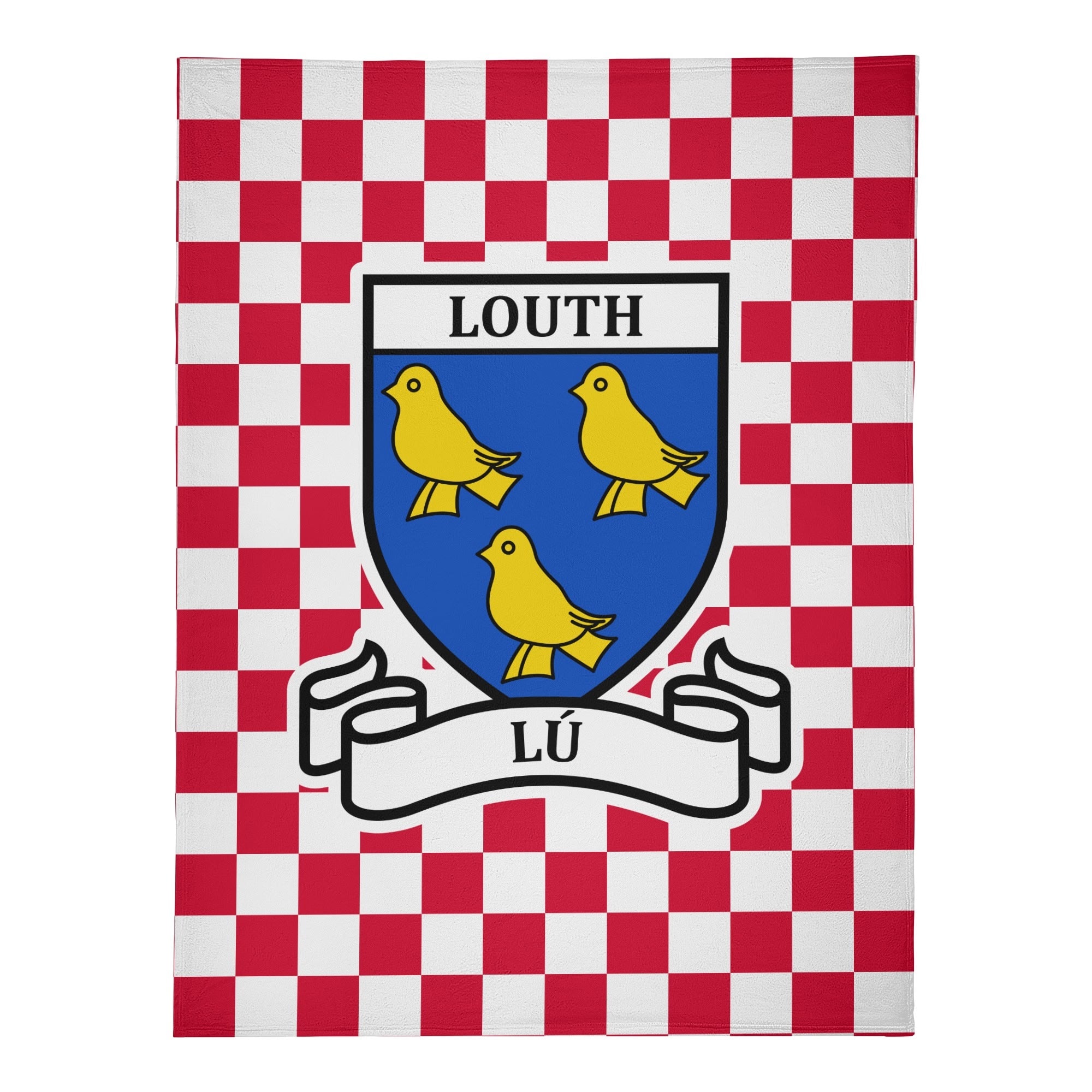 County Louth Chequered Fleece Blanket M