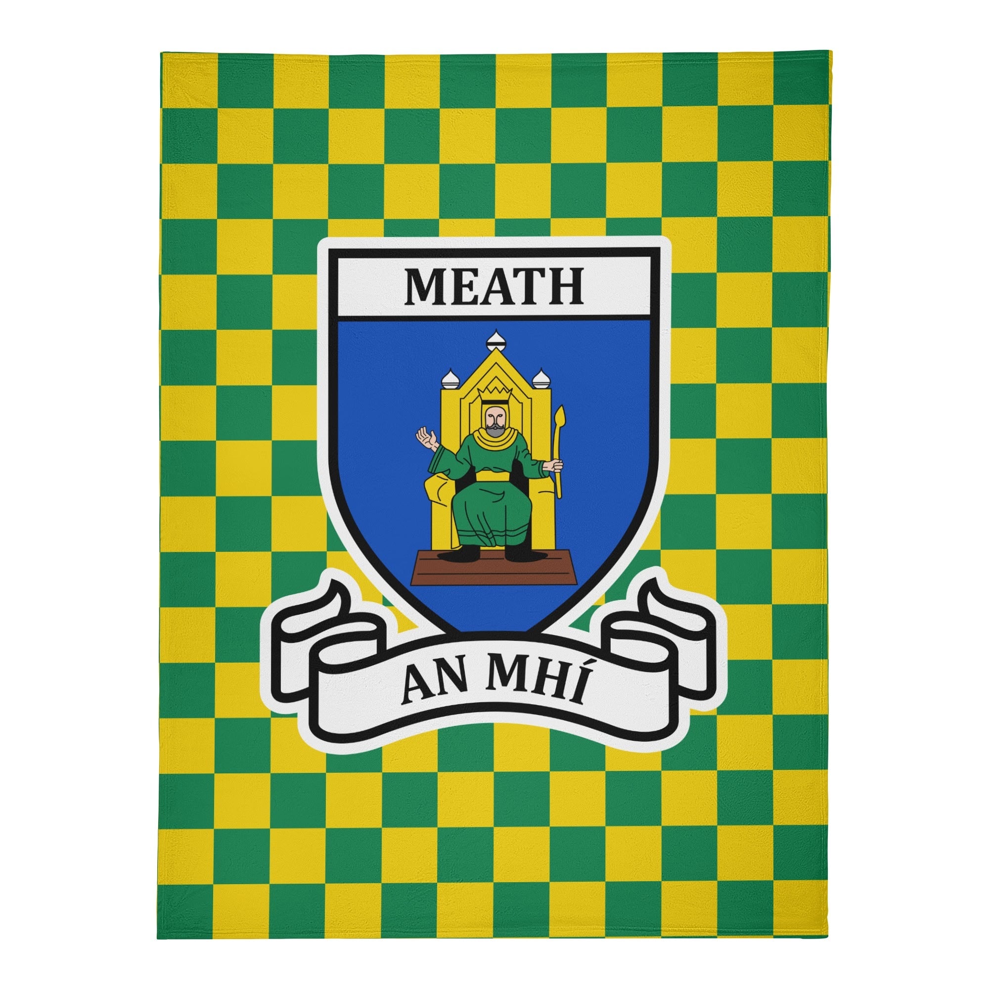 County Meath Chequered Fleece Blanket M