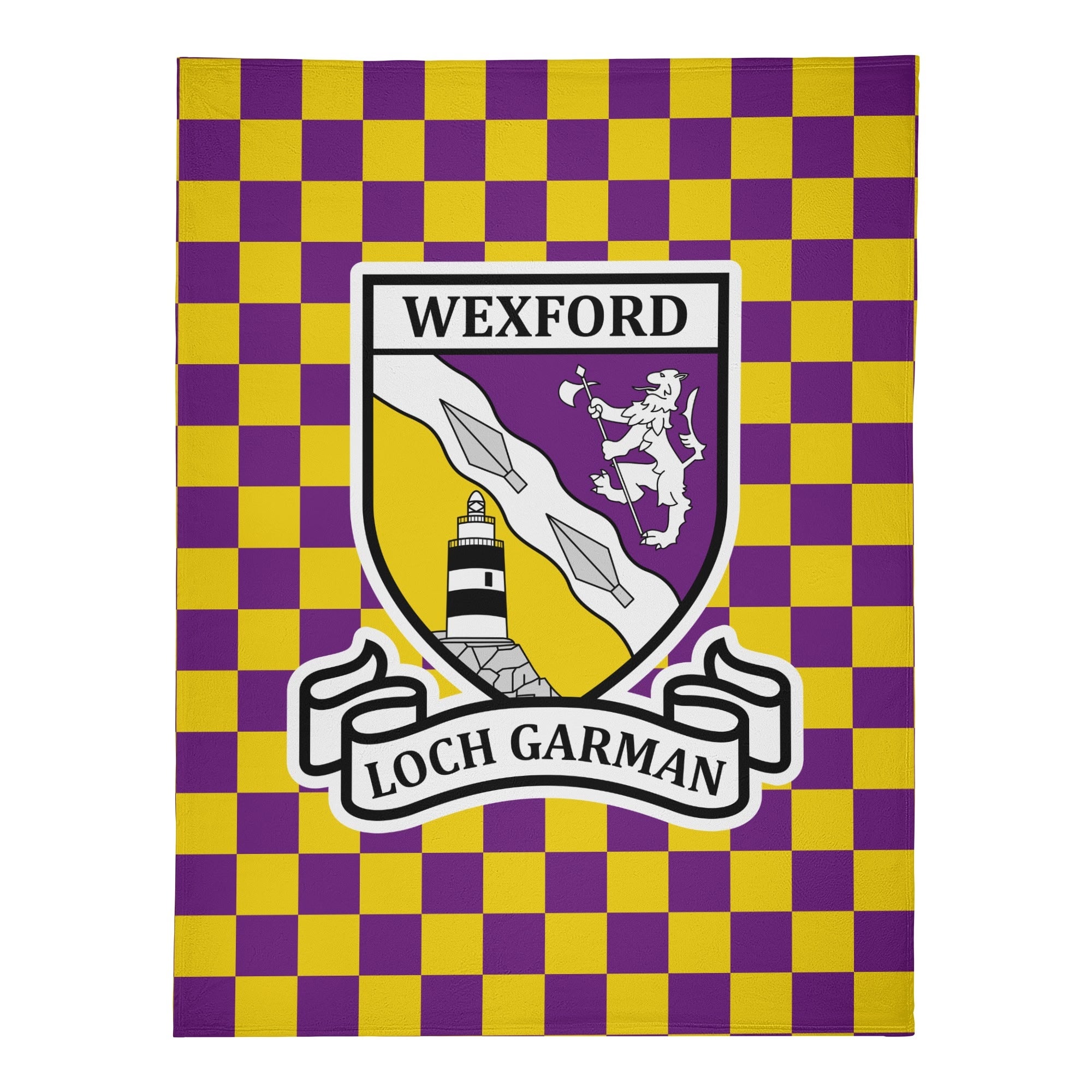 County Wexford Chequered Fleece Blanket M