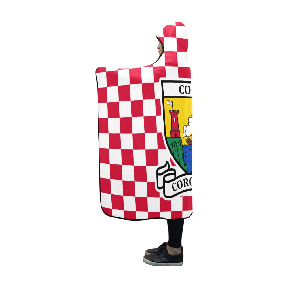 County Cork Premium Chequered Hooded Blanket